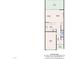 Detailed floor plan showcasing the layout of the first floor with kitchen, living spaces, and garage at 342 Westgrove Ct, Durham, NC 27703