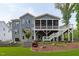 Exterior view of screened in porch and landscaped backyard at 4105 Bankshire Ln, Raleigh, NC 27603