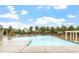 Community pool area with lounge chairs and shaded seating at 4105 Bankshire Ln, Raleigh, NC 27603