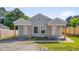 Charming duplex featuring individual entrances, symmetrical design, and inviting front porches at 414 Craven St, Durham, NC 27704