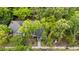 An aerial view of a well-maintained single-story home with mature trees on a green landscaped lot at 508 Buena Vista Ave, Rocky Mount, NC 27801