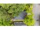 Aerial view of a single-story house surrounded by lush green trees in a well-maintained neighborhood at 508 Buena Vista Ave, Rocky Mount, NC 27801