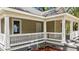 Charming front porch detail showing the home's architectural elements and curb appeal at 508 Buena Vista Ave, Rocky Mount, NC 27801