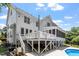 Lovely backyard featuring a deck, patio, in-ground pool and fenced yard at 513 Lake Gaston Dr, Fuquay Varina, NC 27526