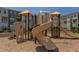 Community playground featuring a variety of equipment for children to enjoy in a safe environment at 5908 Giddings St, Raleigh, NC 27616