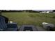 View of spacious backyard and patio at 60 Falling Leaf Ln, Benson, NC 27504