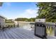 Enjoy the outdoors on the deck that offers a gas grill and pool views at 820 Water Plant Rd, Zebulon, NC 27597