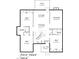 First floor floorplan showcasing layout, room sizes, and closet locations at 90 Oak Leaf Ln, Chapel Hill, NC 27516