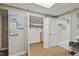 Spacious closet with ample storage space and decorative wall art at 9801 Honeycutt Rd, Raleigh, NC 27614