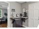 Charming coffee bar area with countertop, cabinets, and decorative coffee themed accessories at 9801 Honeycutt Rd, Raleigh, NC 27614