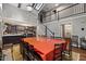 Dining room with high ceilings, a staircase to the second story and modern decor at 9801 Honeycutt Rd, Raleigh, NC 27614