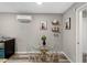 Compact kitchen and dining area with modern appliances and stylish decor, great for small living spaces at 9801 Honeycutt Rd, Raleigh, NC 27614