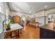 Bright office space with hardwood floors, neutral decor, and modern lighting at 1000 College St, Oxford, NC 27565