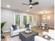 Bright living space with ample natural light, open to a dining area, and featuring modern decor at 103 Summerlin Dr Dr, Chapel Hill, NC 27514