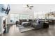 Spacious living room seamlessly connects to the kitchen and dining areas at 106 Garrison Farm Rd, Mebane, NC 27302