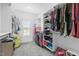 Spacious walk-in closet with organized shelving and ample storage for clothing and accessories at 106 Garrison Farm Rd, Mebane, NC 27302