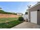 Private backyard features a well-maintained lawn, landscaping, and serene neighborhood views at 1108 Renewal Pl, Raleigh, NC 27603
