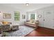 Bright living room featuring hardwood floors and ample natural light at 1207 Grant St, Durham, NC 27701