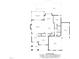 Detailed floor plan showcasing the layout of the first floor with living spaces and garage at 12216 Kyle Abbey Ln, Raleigh, NC 27613