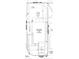 Detailed lot layout showing the proposed home on a 0.22 acre lot with setback dimensions and property lines at 125 Fraiser Fir Way, Lillington, NC 27546