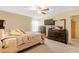 Bright bedroom with carpet and ceiling fan at 131 Botanical Ct, Bunnlevel, NC 28323