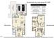 Detailed floor plan showcasing layout with living area, bedrooms, kitchen, and more at 141 Beldenshire Way, Holly Springs, NC 27540