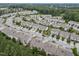 An expansive aerial view showing the townhome community at 1413 Glenwater Dr, Cary, NC 27519