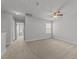 The large bonus room has carpet, a ceiling fan and access to the hallway at 1413 Glenwater Dr, Cary, NC 27519