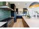 Spacious kitchen with a large island, modern appliances, and plenty of storage at 15 Magnolia Ln, Youngsville, NC 27596