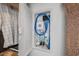 Closet features networking panel, hanging clothes, and shelving at 1612 Old Bramble Ln, Fuquay Varina, NC 27526