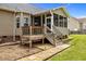 Backyard deck, perfect for outdoor relaxation and entertaining friends and Gathering at 191 Bridle Dr, Angier, NC 27501