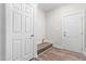 Entryway features beautiful laminate flooring and access to multiple rooms at 2015 Saddlebrook Dr, Archer Lodge, NC 27527