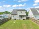Backyard with a green lawn and wooden fence at 225 East End Ave, Durham, NC 27703