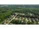 Neighborhood aerial view showcasing the lush greenery and well-spaced homes at 2661 Silver Bend Dr, Apex, NC 27539