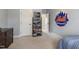 This comfortable bedroom offers decor and neutral paint at 2661 Silver Bend Dr, Apex, NC 27539