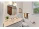 Cozy bathroom featuring a vanity with a light countertop, a framed mirror, and neutral paint at 2708 Halfhitch Trl, Raleigh, NC 27615