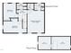 Second floor plan featuring the primary bedroom, two additional bedrooms, and baths at 2708 Halfhitch Trl, Raleigh, NC 27615