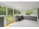 Spacious screened-in porch offering ample room to unwind and enjoy the natural surroundings at 2815 Orange Grove Rd, Hillsborough, NC 27278