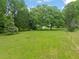 Spacious yard with mature trees and lush greenery, ideal for outdoor activities at 2815 Orange Grove Rd, Hillsborough, NC 27278