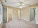 Large main bedroom features ensuite bathroom, walk-in closet, and carpet flooring at 2845 Bennington Dr, Clayton, NC 27520