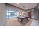 Finished basement with a pool table and ample space for recreation and entertainment at 3408 Mount Pisgah Way, Cary, NC 27519