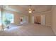 Spacious bedroom with carpet flooring, ceiling fan, and great natural light at 3408 Mount Pisgah Way, Cary, NC 27519