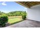 Back patio with view of the yard at 364 Skymont Dr, Holly Springs, NC 27540