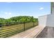 View from the deck showing the open backyard at 364 Skymont Dr, Holly Springs, NC 27540