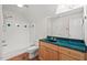 Hall bathroom featuring a combination shower and tub at 3912 Kildrummy Dr, Durham, NC 27705