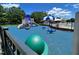 View of an outdoor blue playground with slides, airplanes and other kid friendly features at 407 Elm Farm Pl, Morrisville, NC 27560