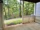 View from patio of the wooded backyard at 411 Gooseneck Dr # A1, Cary, NC 27513
