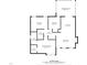Detailed floor plan showcasing the layout of the home including bedrooms, bathrooms, kitchen, and living room at 50 Rainwood Ct, Louisburg, NC 27549