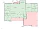 Detailed floor plan highlighting bedrooms, living room, kitchen, and outdoor porch areas at 5300 Langdon Dr, Oxford, NC 27565
