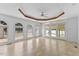 Bright living room features floor-to-ceiling windows at 5328 Trackway Dr, Knightdale, NC 27545